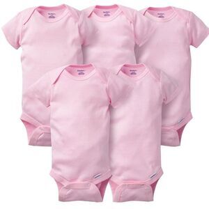 NWT pink 5 pack gerber onesies